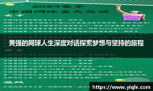 黄强的网球人生深度对话探索梦想与坚持的旅程